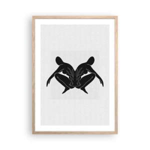 Affisch i ram av ljusek - En delad själ - 50x70 cm