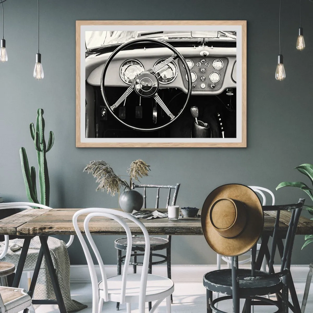 Affisch i ram av ljusek - Samlarens dröm - 100x70 cm