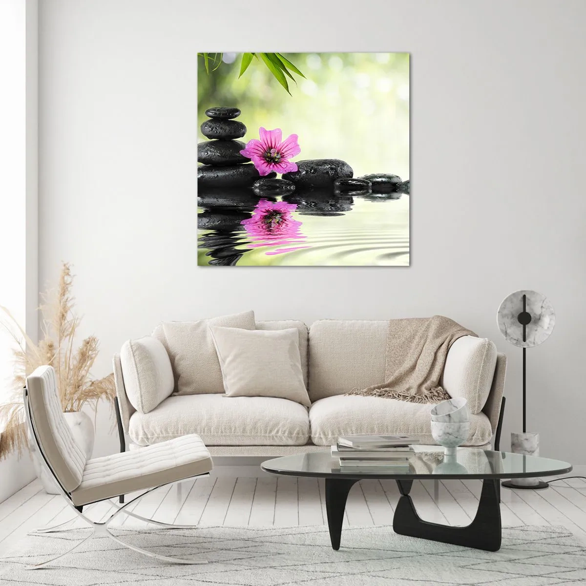Glastavla - Bild på glas - Tid för själen - 60x60 cm