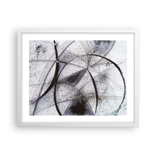 Affisch i vit ram - Futuristisk fantasi - 50x40 cm