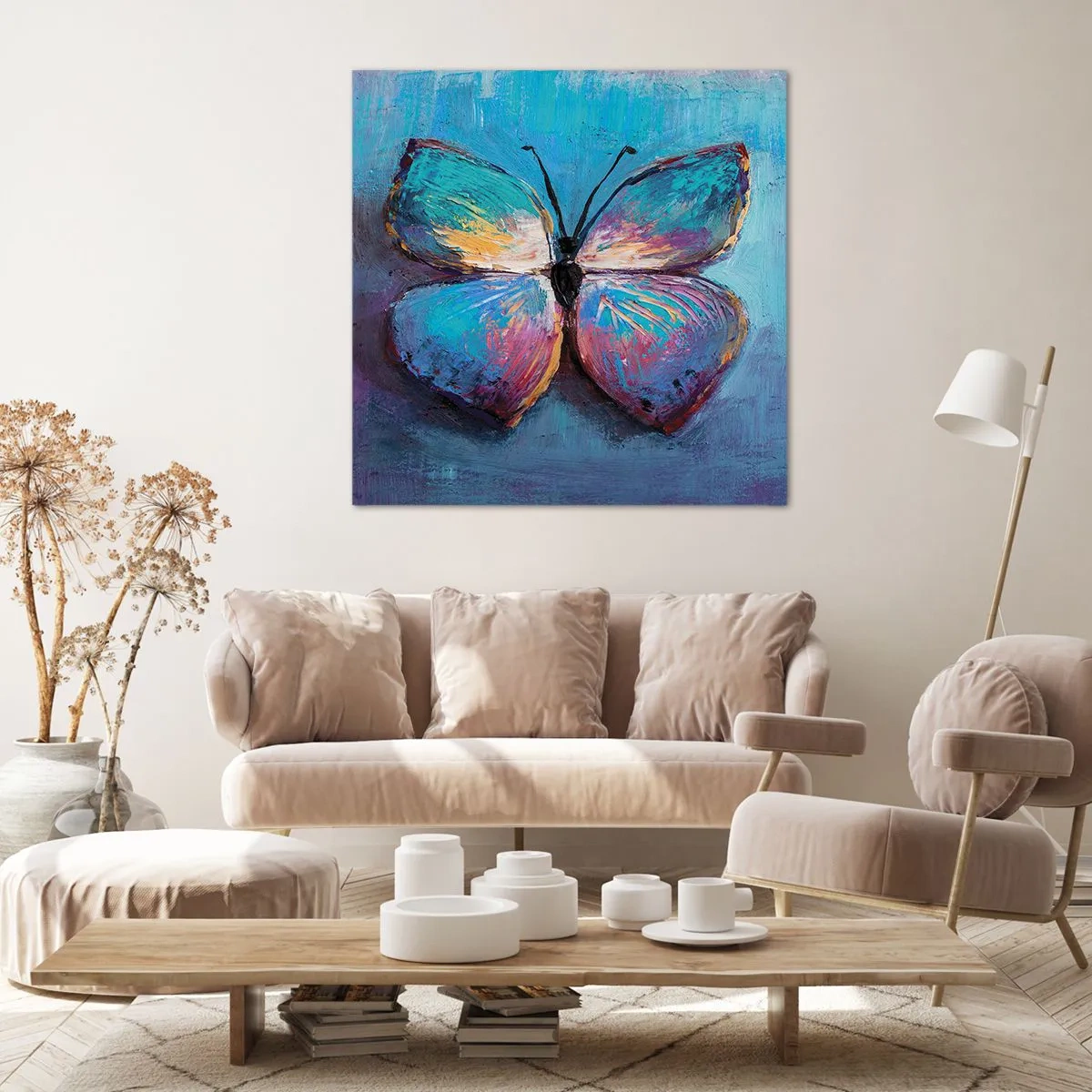 Canvastavla - Bild på duk - I full charm - 70x70 cm