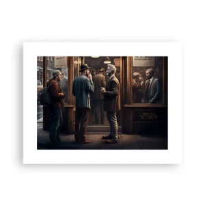 Affisch - En bra stund på dagen - 40x30 cm