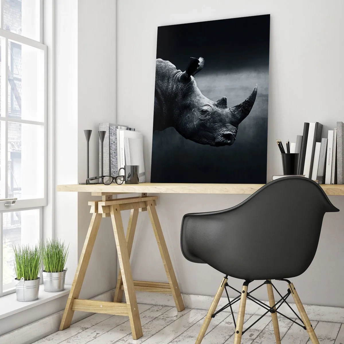 Glastavla - Bild på glas - Höger profil - 50x70 cm