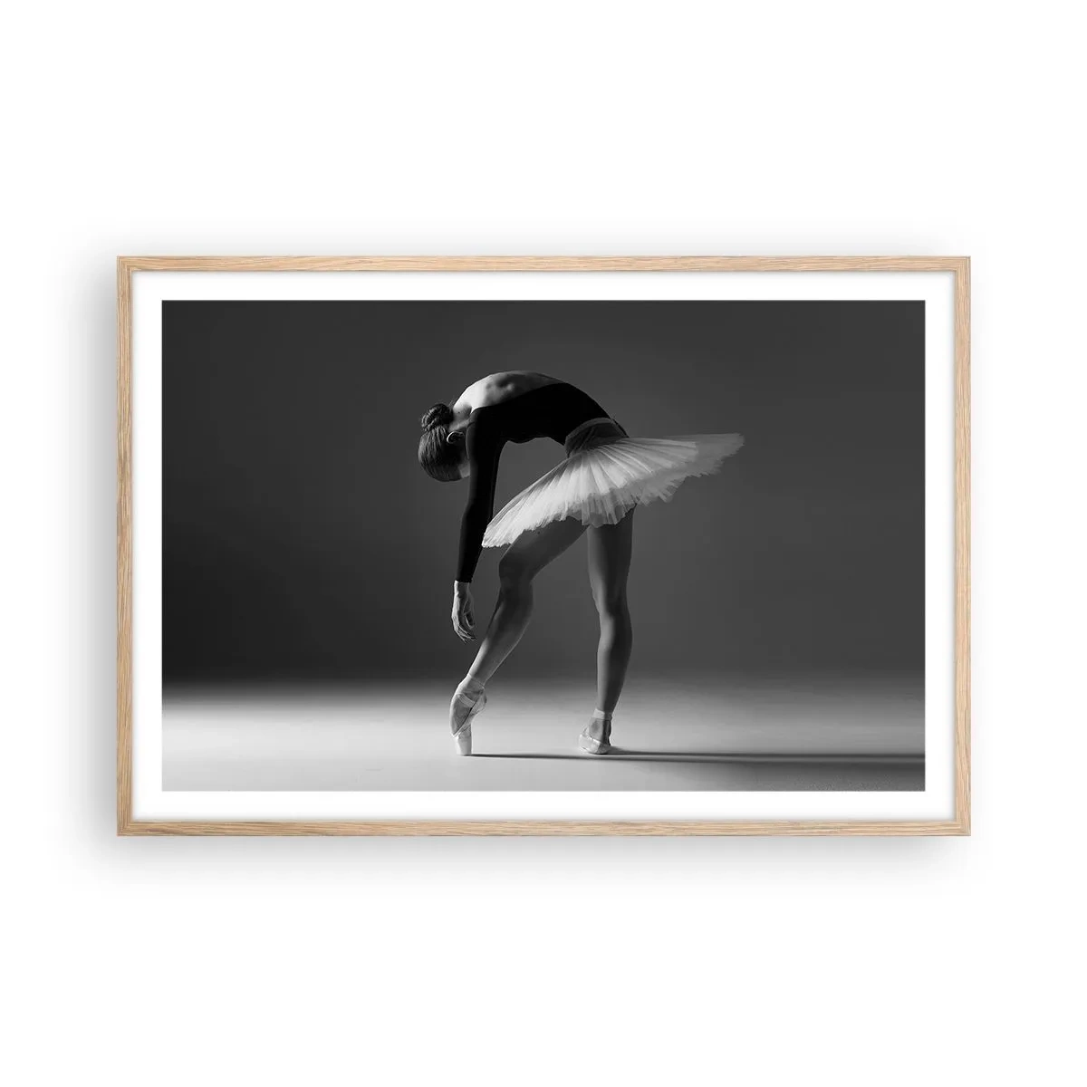 Affisch i ram av ljusek - Bella ballerina - 91x61 cm