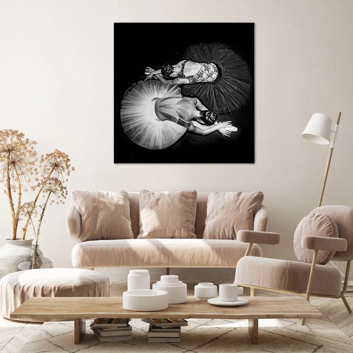 Canvastavla - Bild på duk - Jin och jang – den perfekta balansen - 70x70 cm