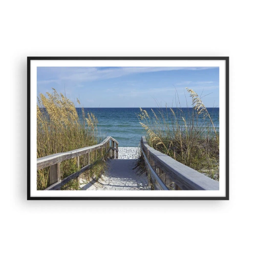 Affisch i svart ram - I solen, i vinden - 100x70 cm