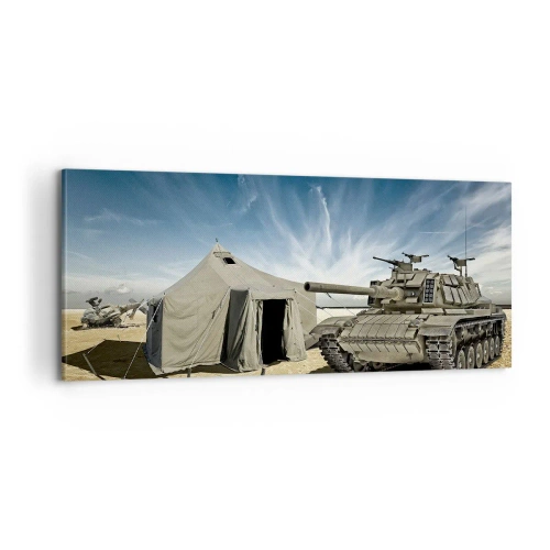 Canvastavla - Bild på duk - Militär dröm - 100x40 cm