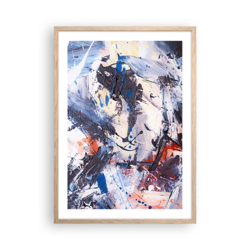 Affisch i ram av ljusek - Abstraktionen galna dans - 50x70 cm