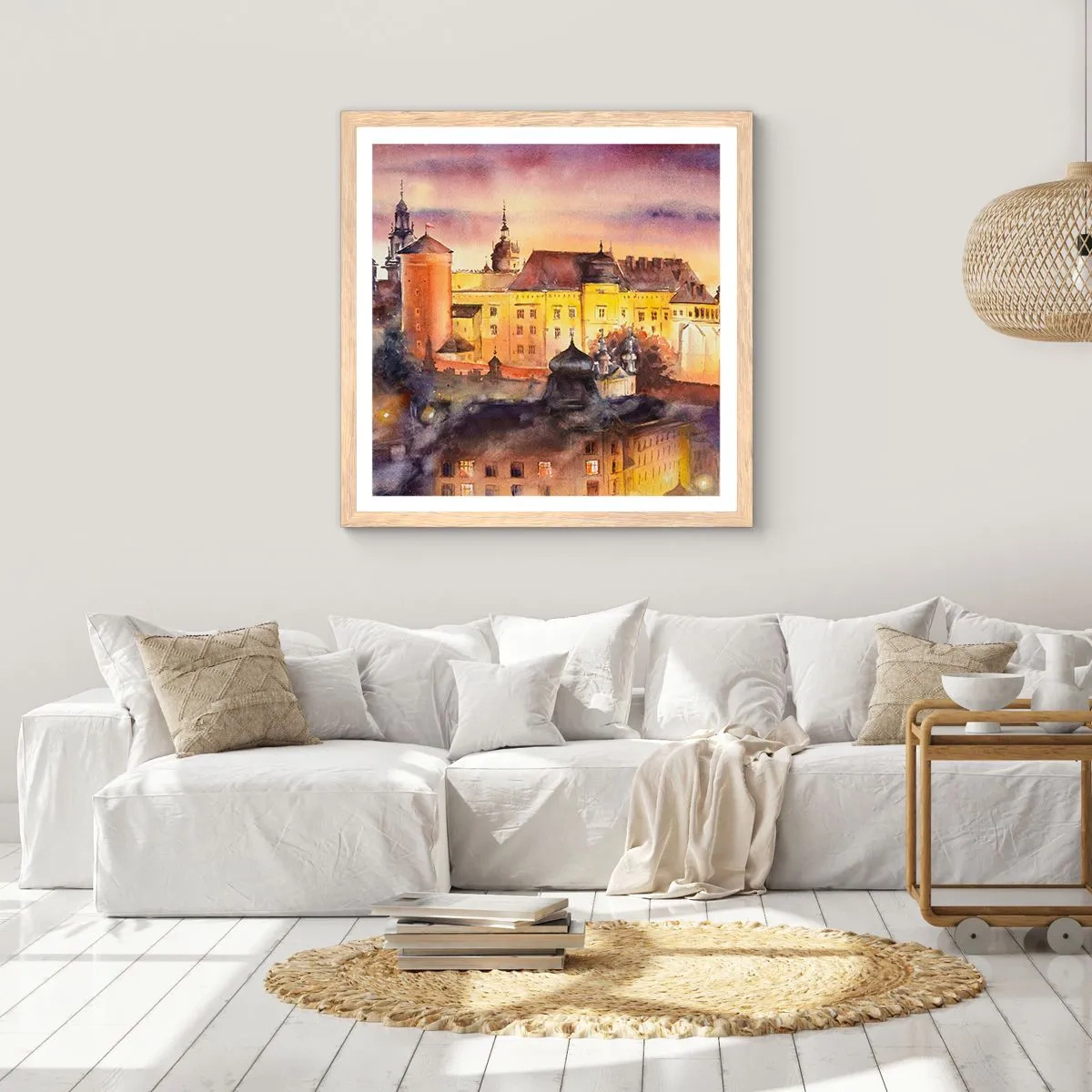 Affisch i ram av ljusek - En historia och en berättelse - 60x60 cm