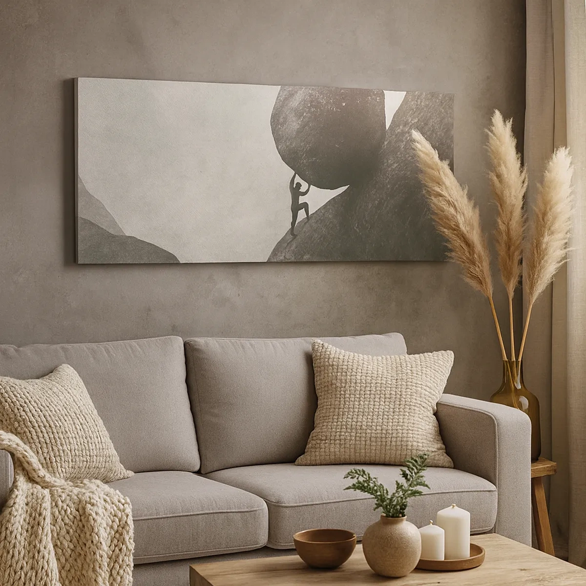 Canvastavla - Bild på duk - Jag tror i strid mot hoppet - 30x30 cm