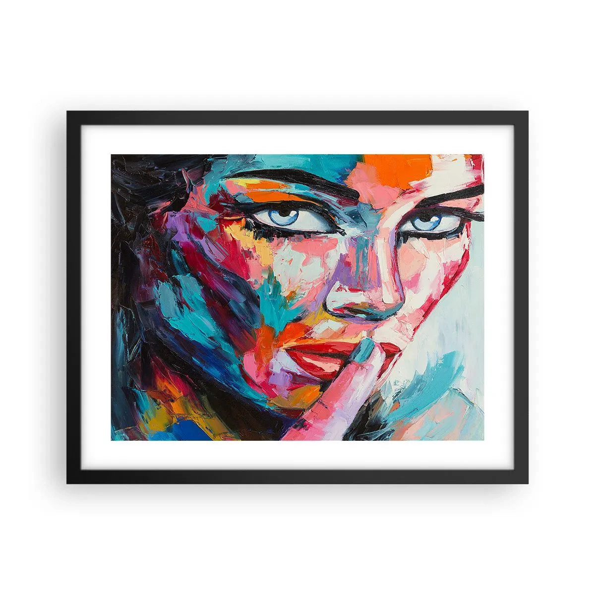 Affisch i svart ram - Vår första hemlighet - 50x40 cm