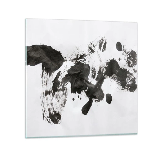 Glastavla - Bild på glas - En metod i galenskap? - 60x60 cm