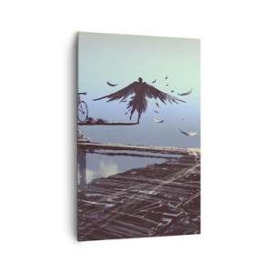 Canvastavla - Bild på duk - Ikaros lever än - 80x120 cm