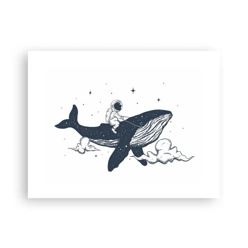 Affisch - Rymdäventyr - 40x30 cm