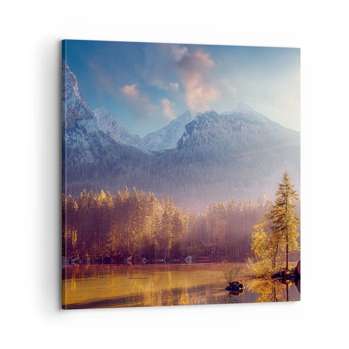 Canvastavla - Bild på duk - I berg och dalar - 60x60 cm