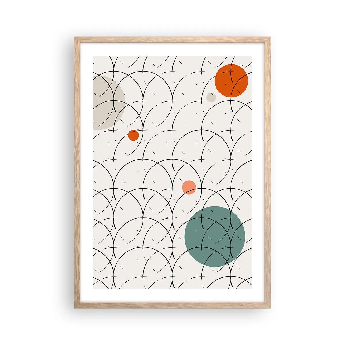 Affisch i ram av ljusek - I popkonstens anda - 50x70 cm