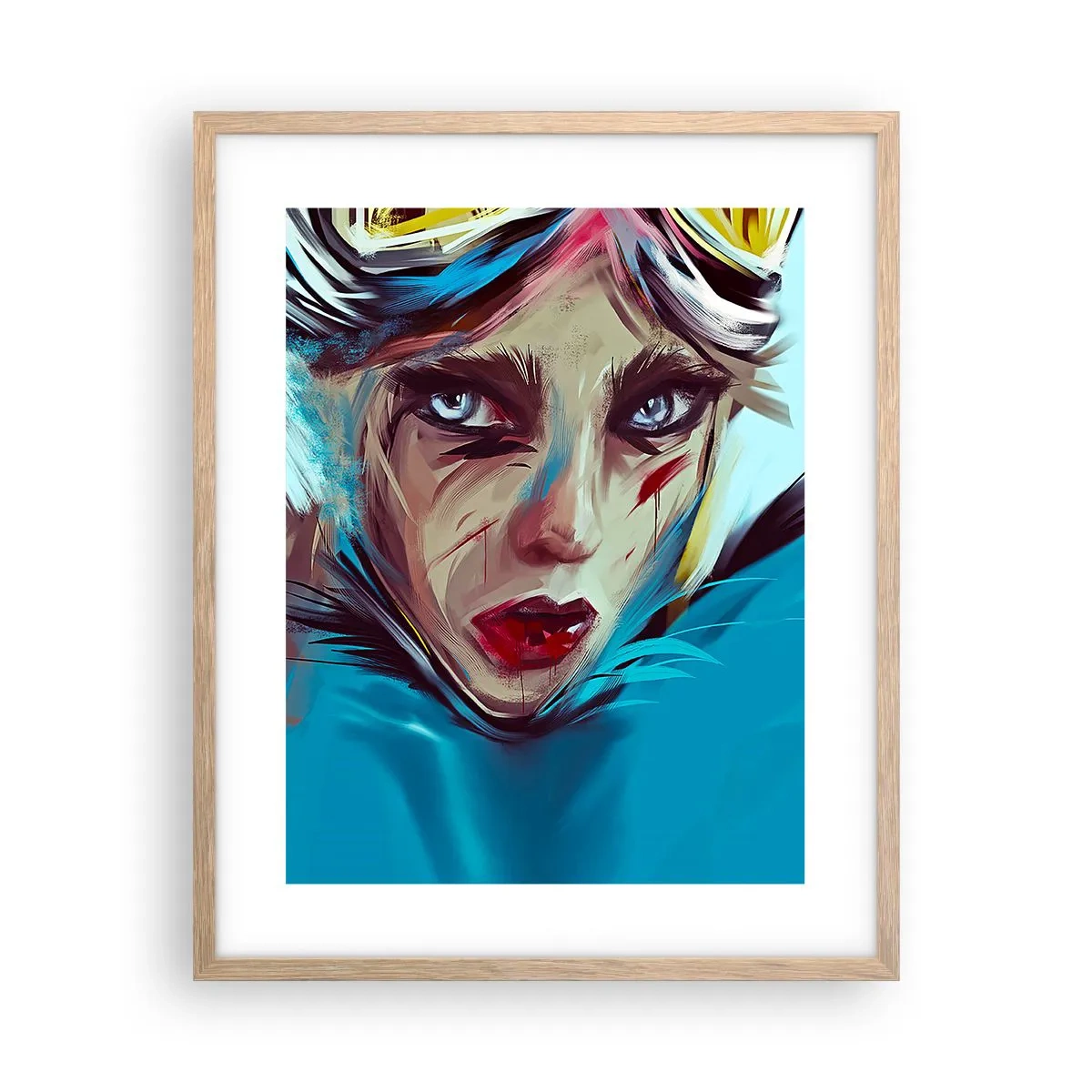 Affisch i ram av ljusek - Vägkämpe - 40x50 cm