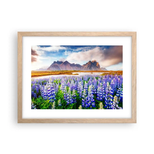 Affisch i ram av ljusek - Styrka och stränghet bredvid mildhet - 40x30 cm