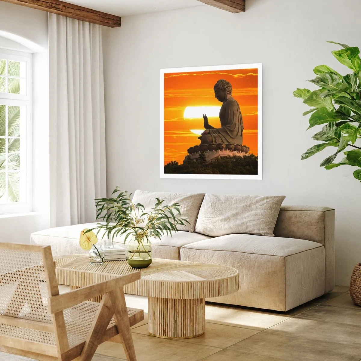 Affisch - Utan rädsla för världen - 50x50 cm