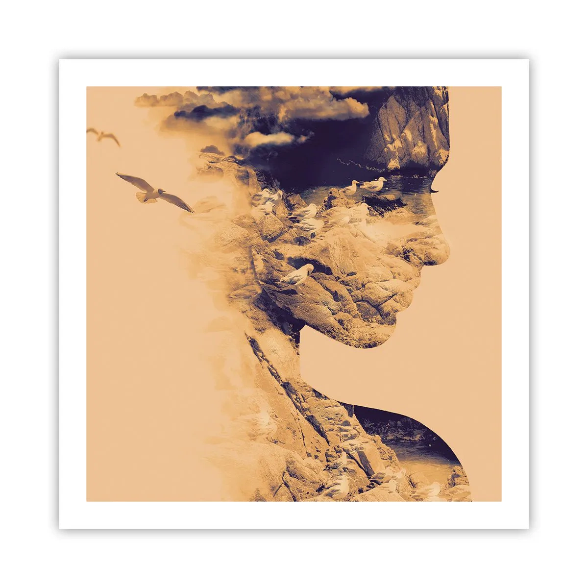Affisch - Skön av naturen - 60x60 cm