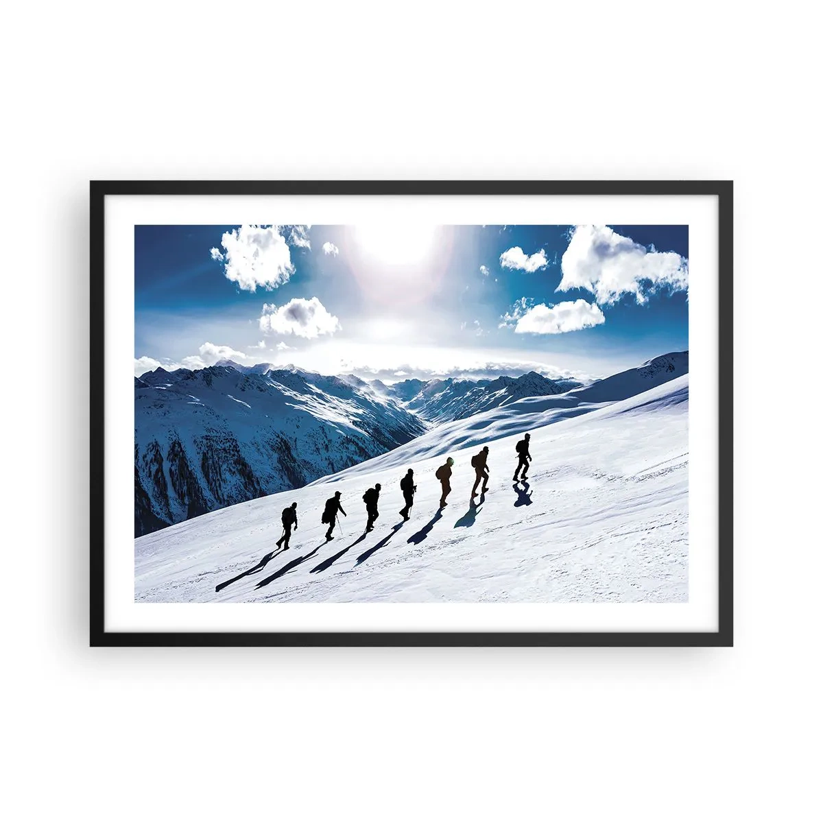 Affisch i svart ram - Erövrarnas lag - 70x50 cm