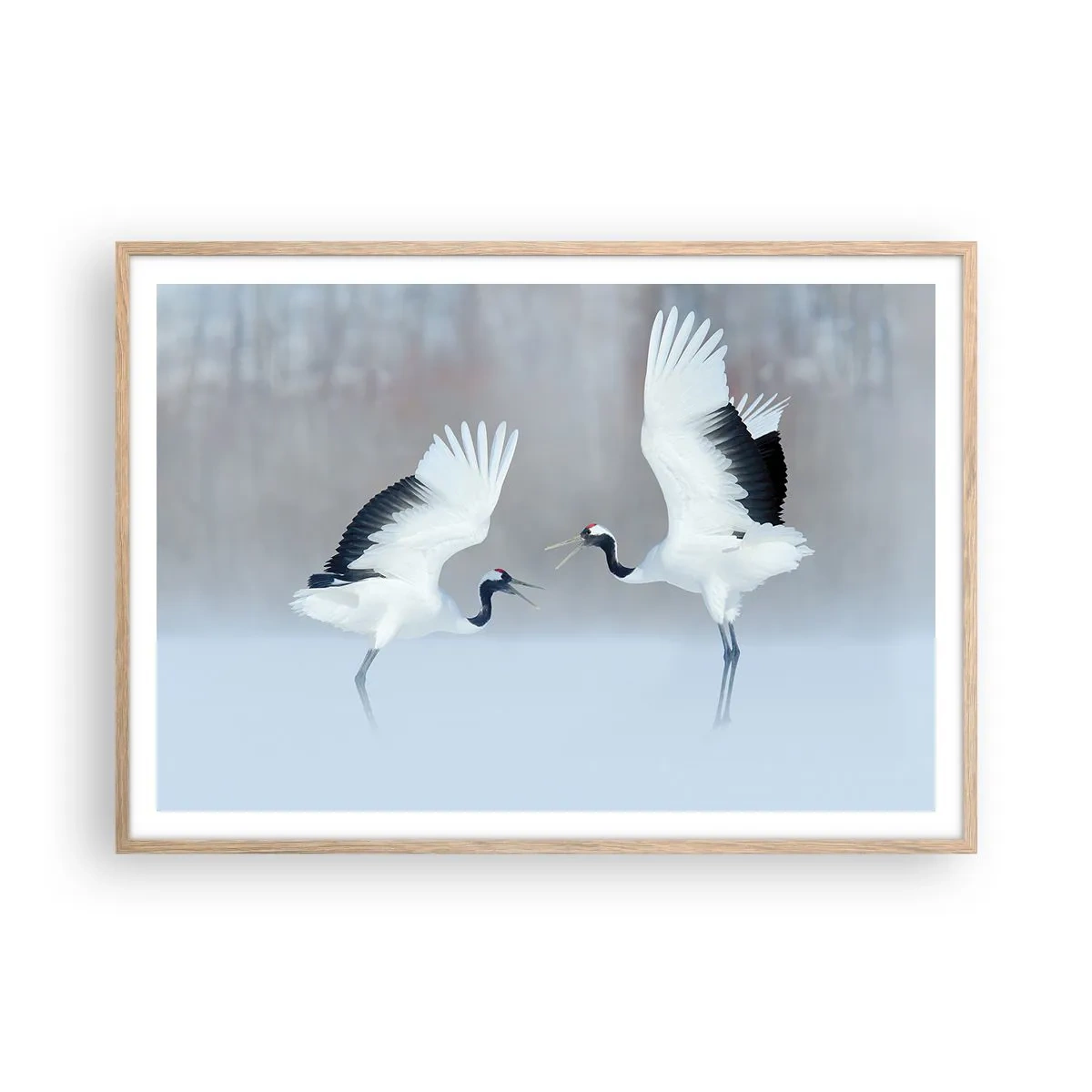 Affisch i ram av ljusek - Dansen i dimman - 100x70 cm