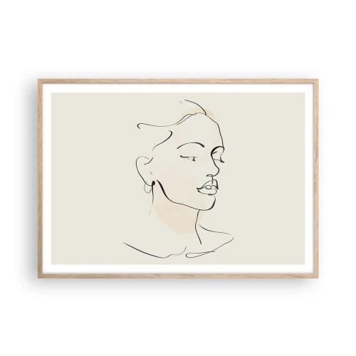 Affisch i ram av ljusek - Säkra drag - 100x70 cm