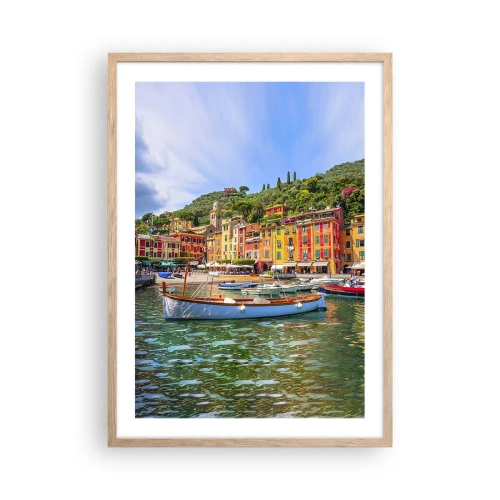 Affisch i ram av ljusek - Italiensk förmiddag - 50x70 cm