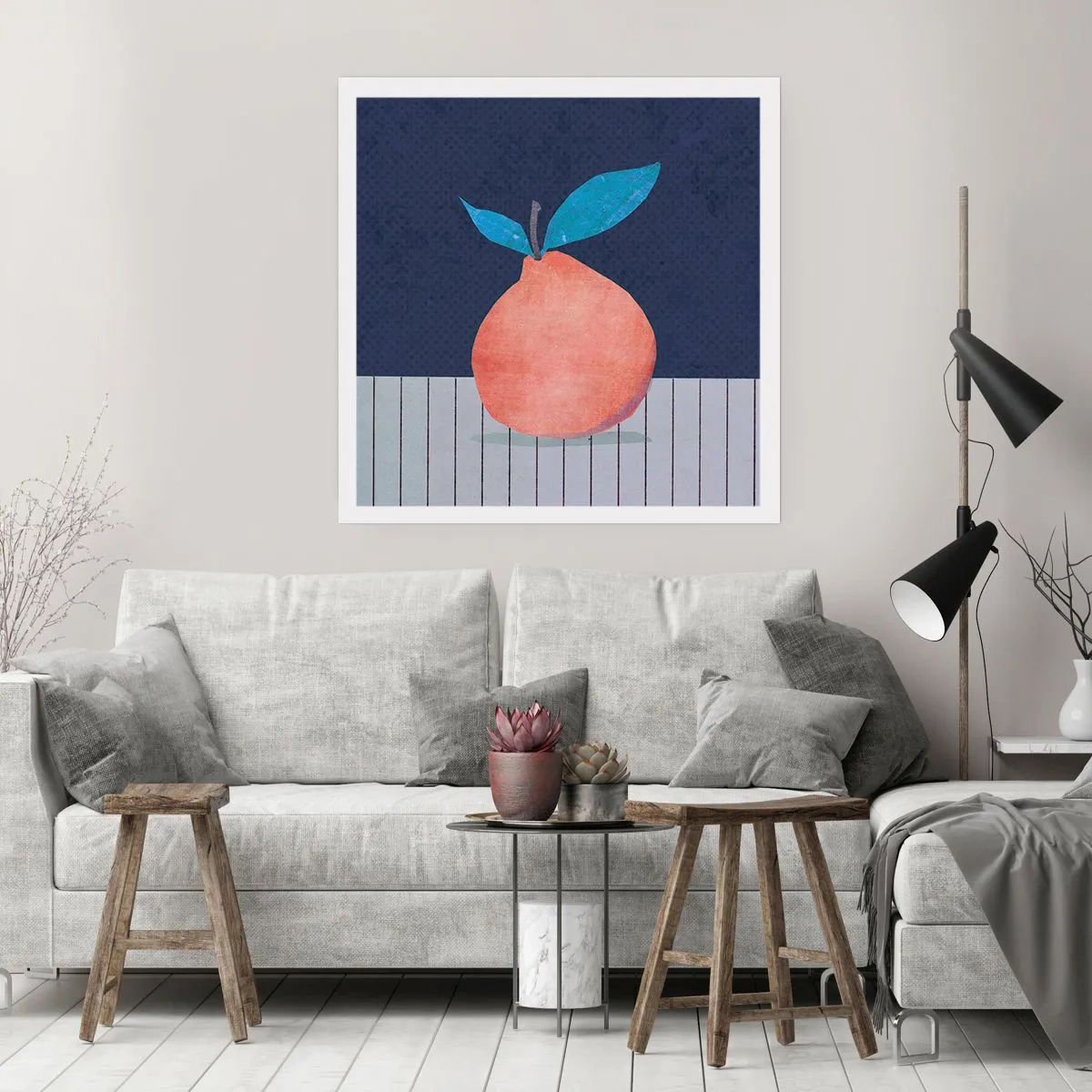 Affisch - Konvexitet och planhet - 60x60 cm