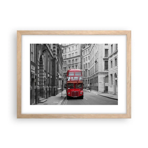 Affisch i ram av ljusek - Vardagen behöver inte vara grå - 40x30 cm