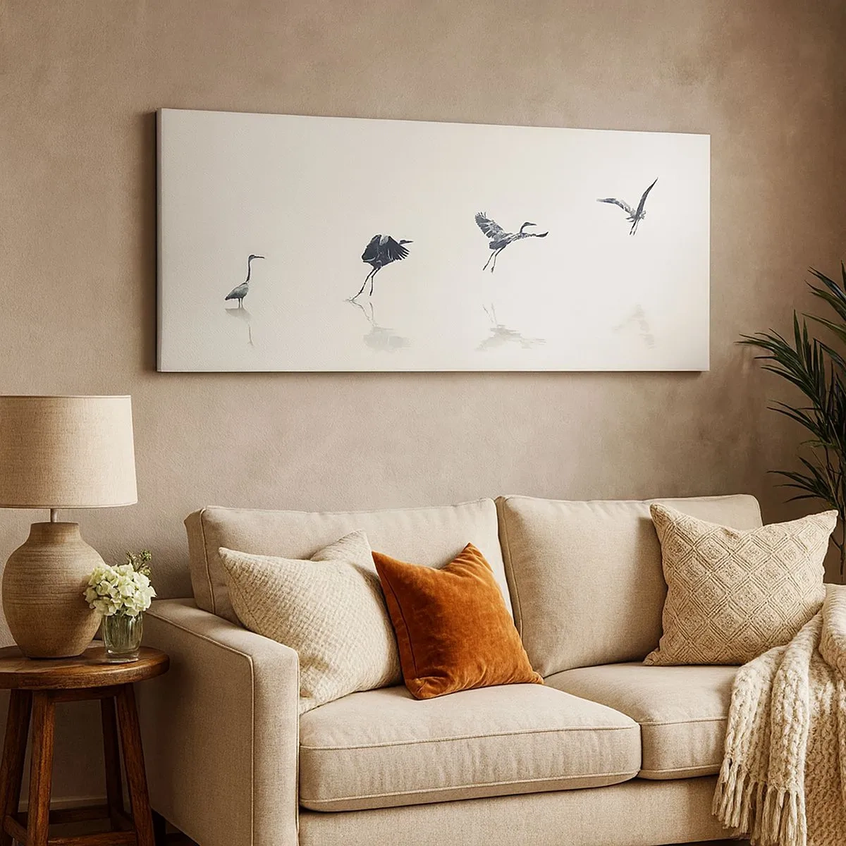 Canvastavla - Bild på duk - Fyra enkla steg - 100x40 cm