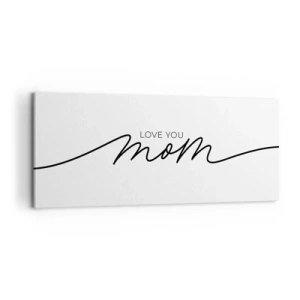 Canvastavla - Bild på duk - Jag är mycket rörd - 120x50 cm