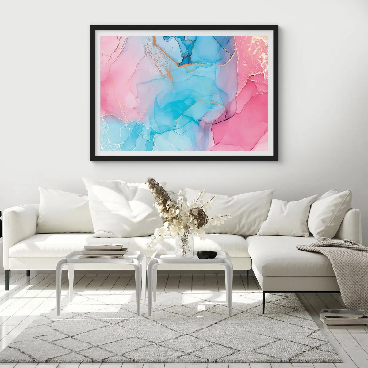 Affisch i svart ram - Möte och infiltration - 100x70 cm