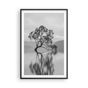 Affisch i svart ram - Det finns ett land - 61x91 cm