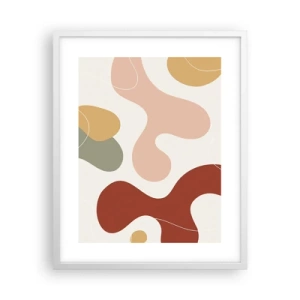 Affisch i vit ram - Ornamental zig-zack? - 40x50 cm