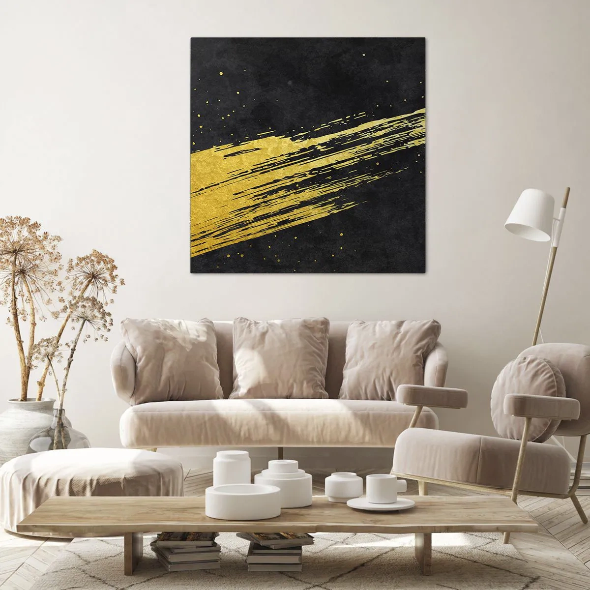 Canvastavla - Bild på duk - Hoppa in i hyperrymden - 60x60 cm
