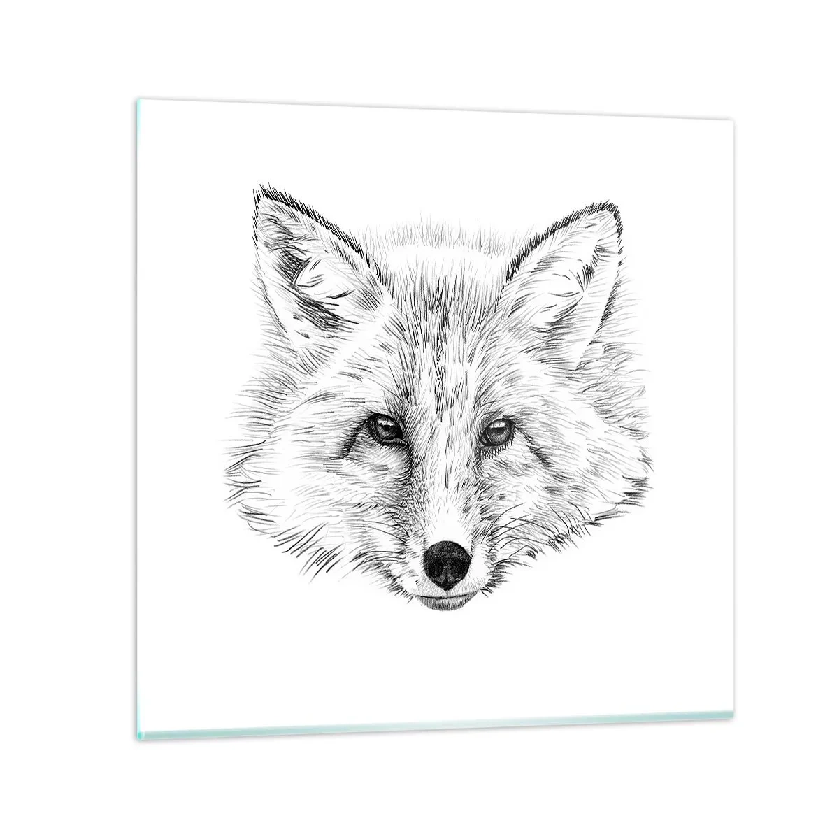 Glastavla - Bild på glas - Kan dessa ögon ljuga? - 60x60 cm