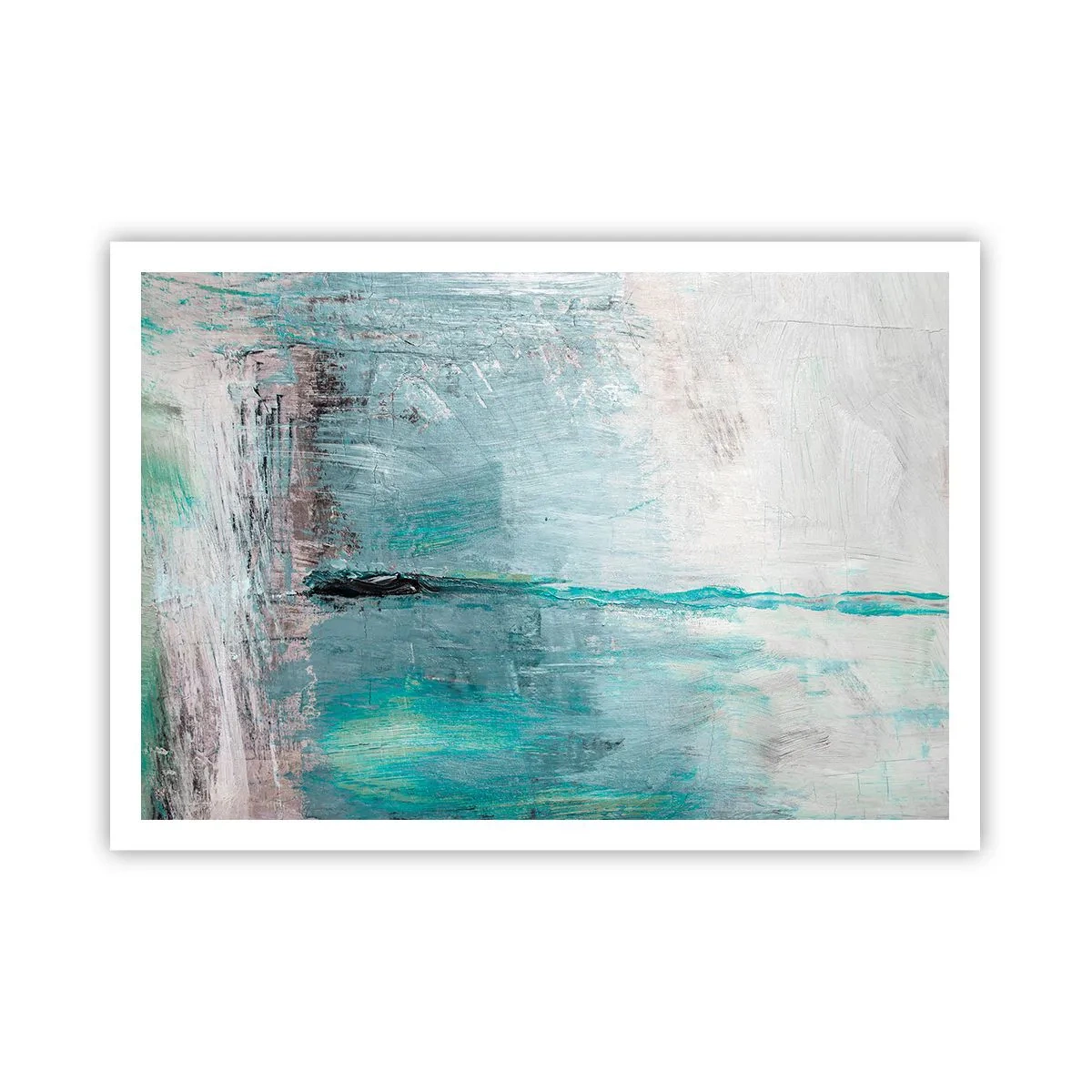 Affisch - Horisontellt i blått - 100x70 cm