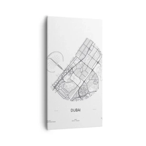 Canvastavla - Bild på duk - Dubais anatomi - 55x100 cm