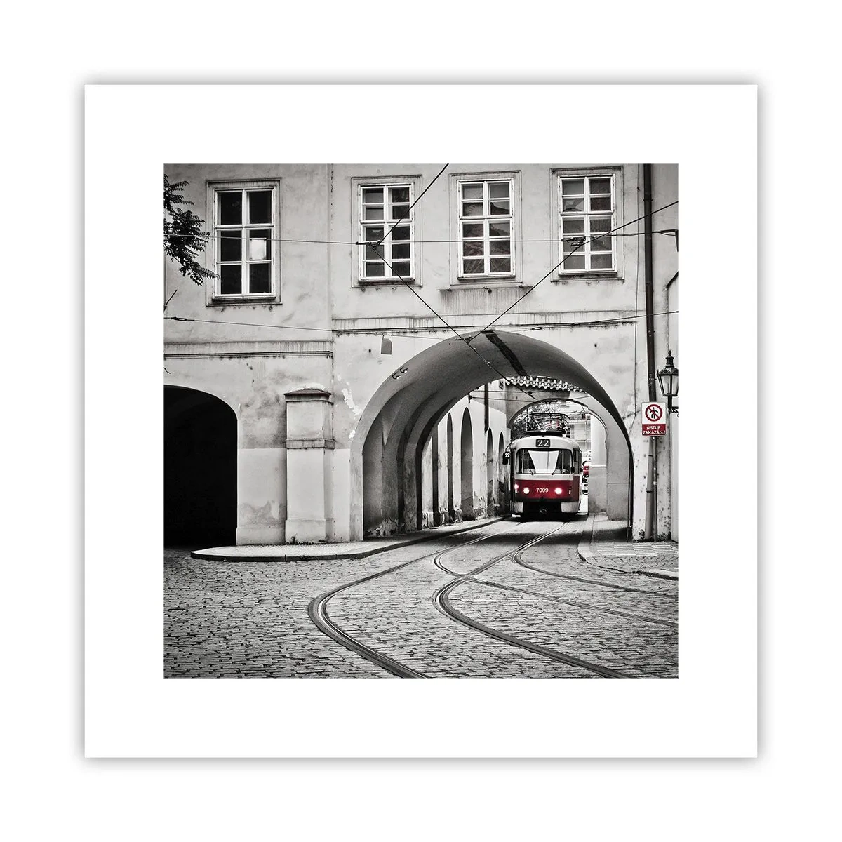 Affisch - Genom stadens labyrint - 30x30 cm