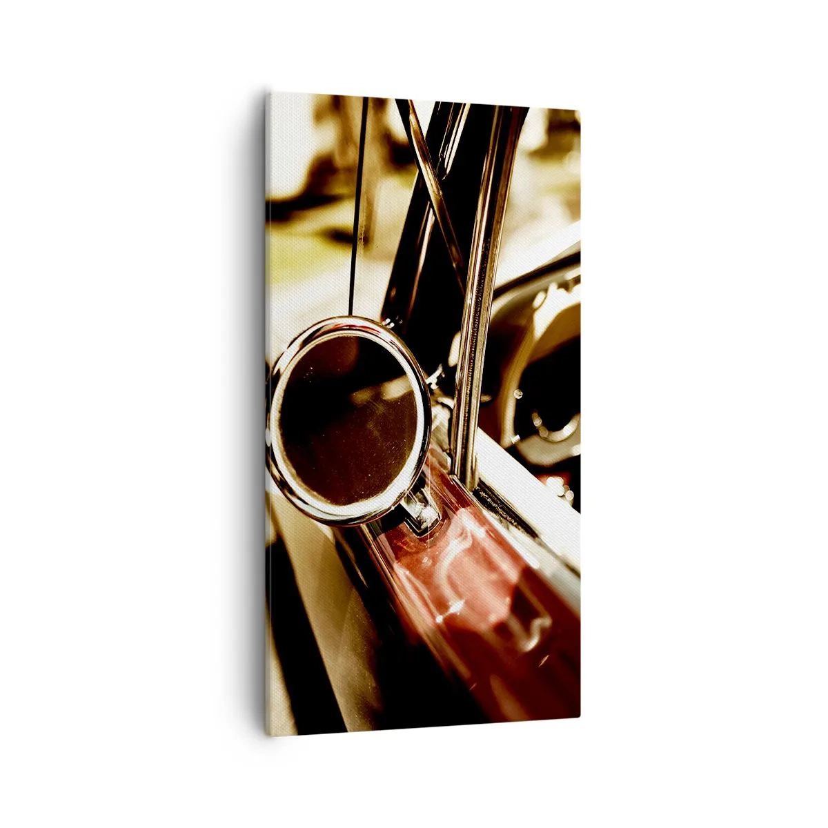 Canvastavla - Bild på duk - En bil med själ - 55x100 cm