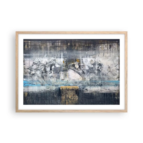 Affisch i ram av ljusek - På is och klumpar - 70x50 cm