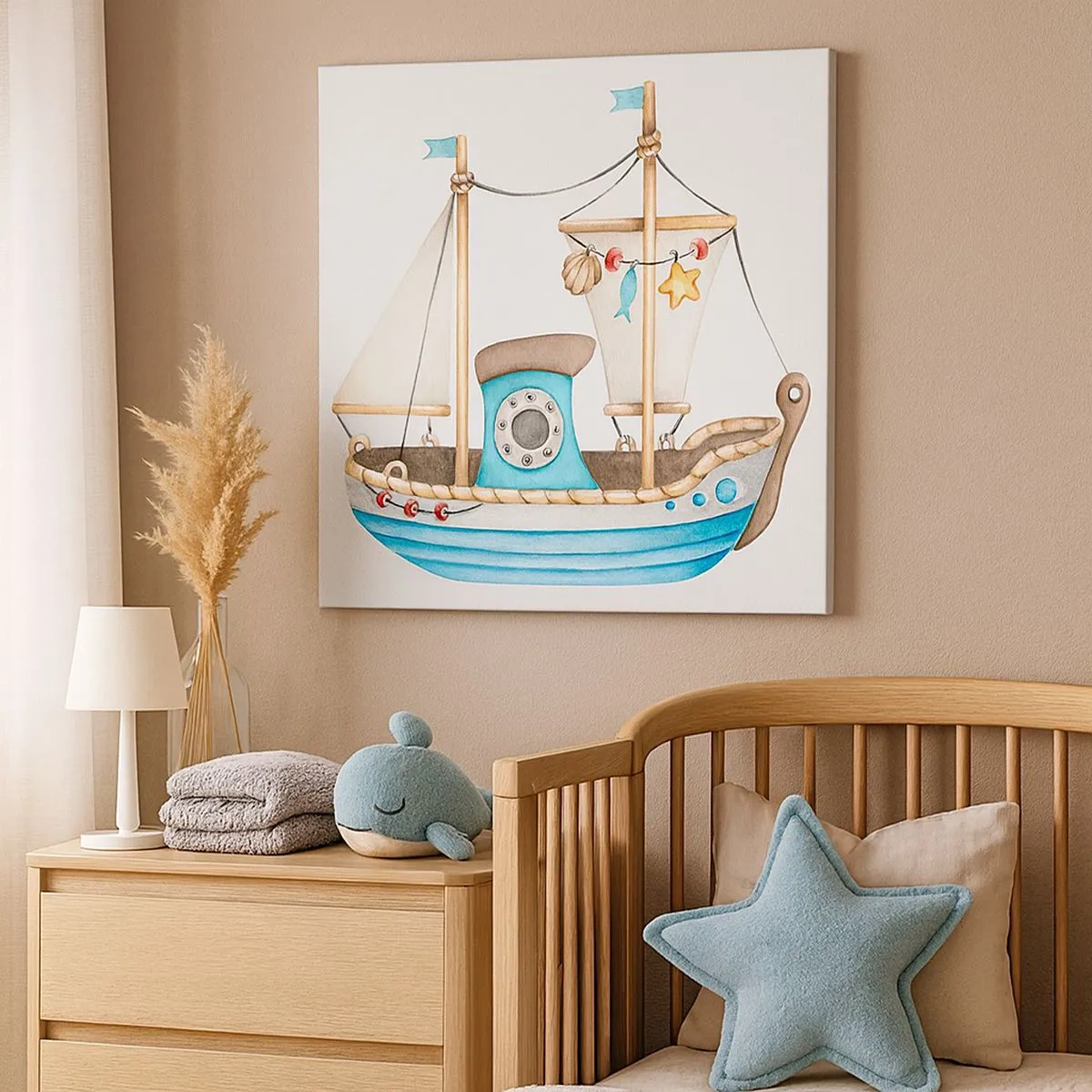 Canvastavla - Bild på duk - Ohoj, äventyret! - 30x30 cm