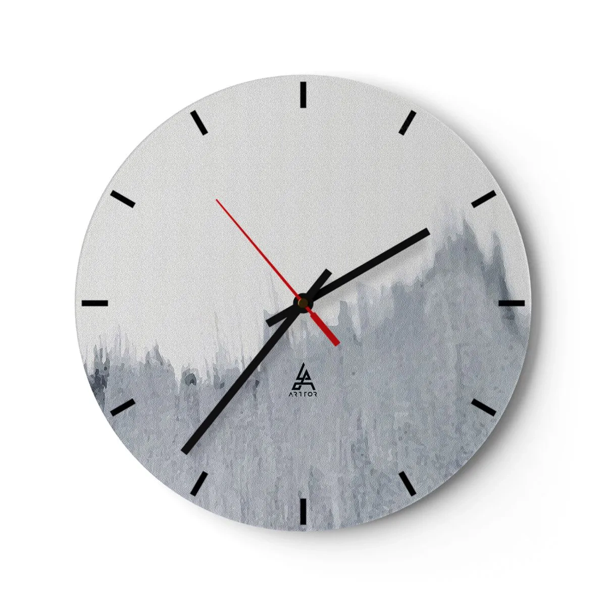 Väggklocka - Klocka på glas - Mystisk skiva - 40x40 cm
