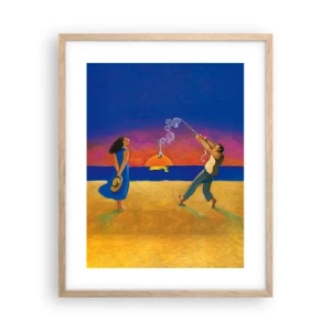 Affisch i ram av ljusek - Mer än en stjärna från himlen - 40x50 cm