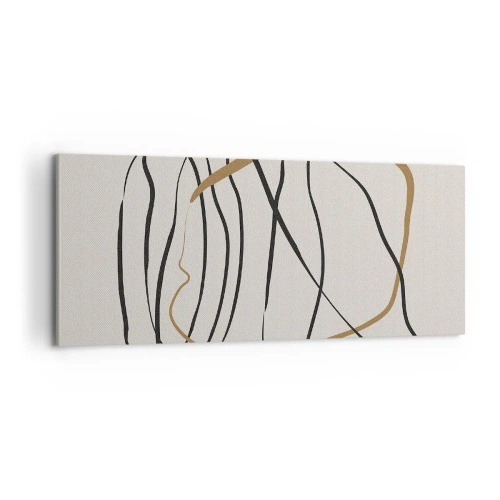 Canvastavla - Bild på duk - Komposition: besittande dans - 100x40 cm