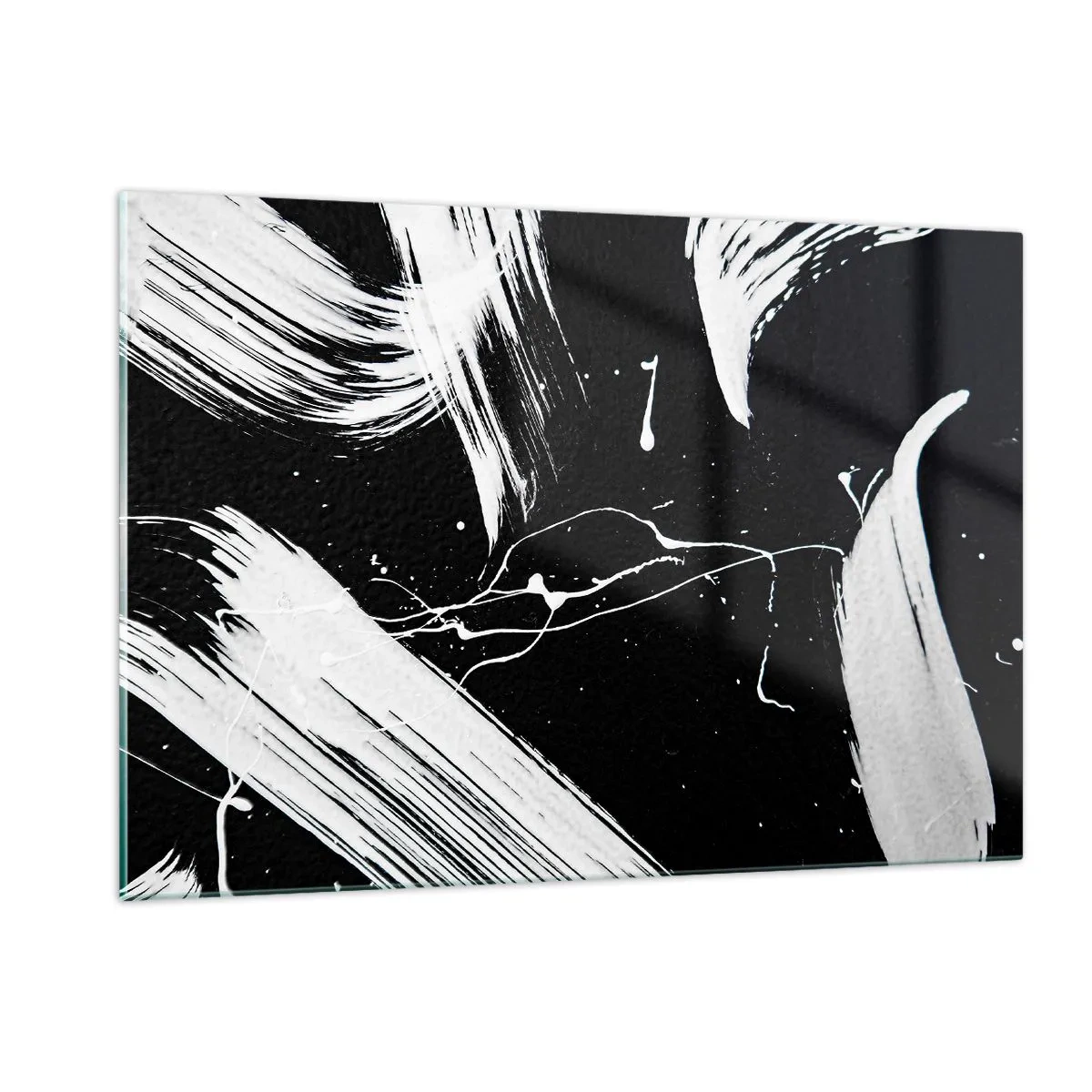 Glastavla - Bild på glas - Bryta mörkret - 120x80 cm