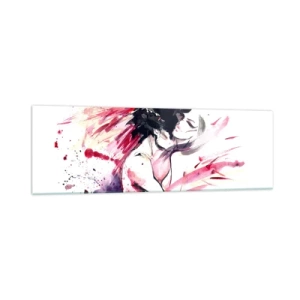 Glastavla - Bild på glas - Kärleksfull uppfyllelse - 160x50 cm