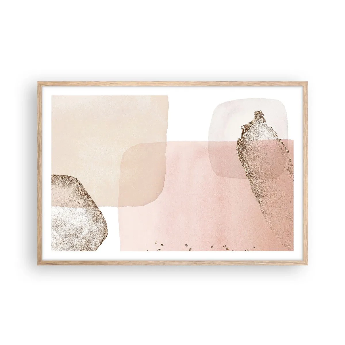 Affisch i ram av ljusek - Titta genom färgen - 91x61 cm