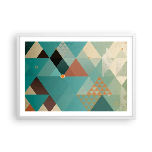 Affisch i vit ram - Mångfaldens enighet, enighetens mångfald - 70x50 cm